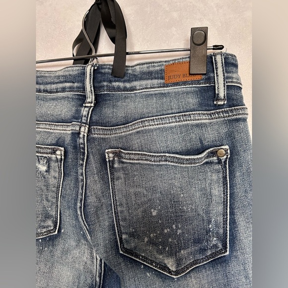 Judy Blue Destroyed Skinny Fit Jeans Size 26 - Picture 6 of 7
